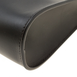 Pre Owned Fendi Black Leather Pochette Shoulder Bag