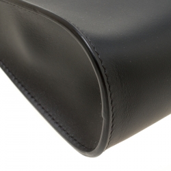 Pre Owned Fendi Black Leather Pochette Shoulder Bag