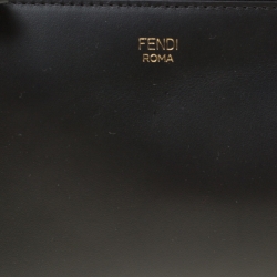 Pre Owned Fendi Black Leather Pochette Shoulder Bag
