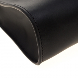 Pre Owned Fendi Black Leather Pochette Crossbody Bag