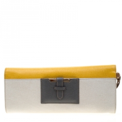 Pre Owned Fendi Multicolor Leather Rush Wrislet Clutch