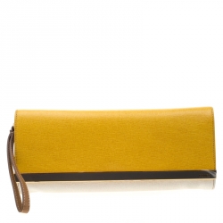 Pre Owned Fendi Multicolor Leather Rush Wrislet Clutch