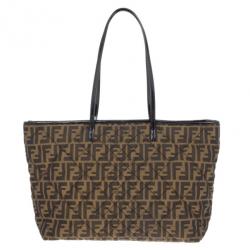 Pre Owned Fendi Zucca Canvas Quilted Shopper