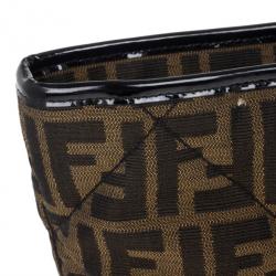 Pre Owned Fendi Zucca Canvas Quilted Shopper
