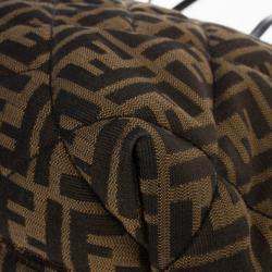 Pre Owned Fendi Zucca Canvas Quilted Shopper