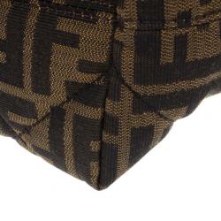 Pre Owned Fendi Zucca Canvas Quilted Shopper