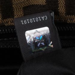 Pre Owned Fendi Zucca Canvas Quilted Shopper