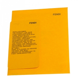 Pre Owned Fendi Tobacco Ombre Zucca Coated Canvas Clutch