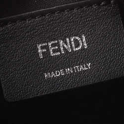 Pre Owned Fendi Black Leather Wallet on Chain