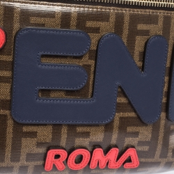 Fendi Brown Zucca Coated Canvas Spalmati Mania Belt Bag