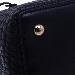 Pre Owned Fendi Croc Embossed Leather 2Jours Mini Tote