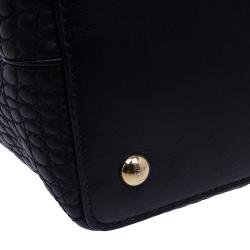 Pre Owned Fendi Croc Embossed Leather 2Jours Mini Tote