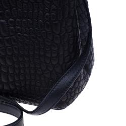 Pre Owned Fendi Croc Embossed Leather 2Jours Mini Tote