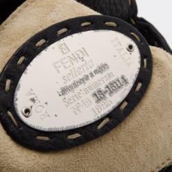 Pre Owned Fendi Black Leather Selleria Shoulder Bag