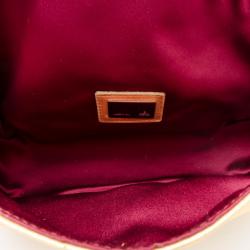 Pre Owned Fendi Gold Embellished Evening Clutch