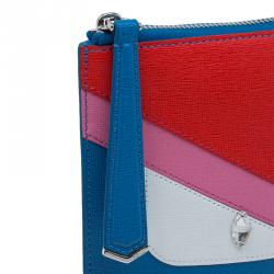 Pre Owned Fendi Multicolor Leather Monster Flat Clutch