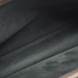 Fendi Burgundy Leather Mini Peekaboo ISeeU Top Handle Bag