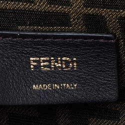 Fendi Pink/Brown Python and Leather Small First Clutch