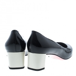 Pre Owned Fendi Black Patent Leather Eloise Round Toe Pumps Size 40