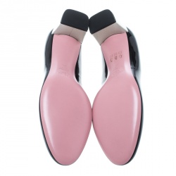 Pre Owned Fendi Black Patent Leather Eloise Round Toe Pumps Size 40