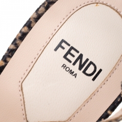 Fendi Lavander Patent Leather And Embossed Snakeskin Leather Elodie Espadrille Platform T Strap Sandals Size 38