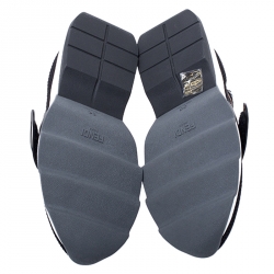 Pre Owned Fendi Multicolor FF Monogram Knit Fabric Rockoko Sneakers Size 36