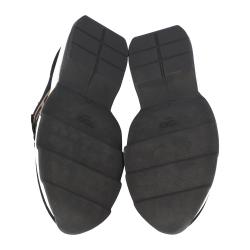 Pre Owned Fendi Black Low Knit Sneakers Size 37