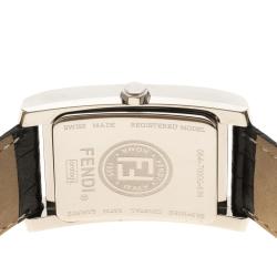 Pre Owned Fendi Black Stainless Steel Women's Wristwatch 27 mm