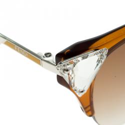 Pre Owned نظارة شمسية فندي إيريديا FF 0041/S متعددة  الألوان/ بنية