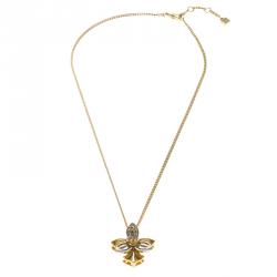 مملوكة مسبقًا Fendi Blossom Two Tone Pendant Necklace 