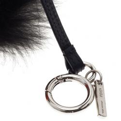 Pre Owned ميدالية مفاتيح فندي مونستر برتقالي وأسود فرو