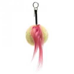 Pre Owned Fendi Multicolor Fur Bird Mohawk Monster Bag Charm