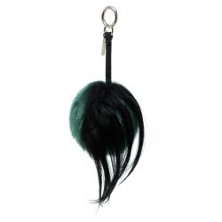 Pre Owned دلاية حقيبة فندي مونستر فرو مينك كوكاو موهاوك أخضر