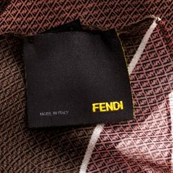 Fendi Colorblock Zucchino Printed Silk Chiffon Scarf Fendi | The Luxury ...