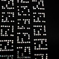 Pre Owned Fendi Black Silk Rhinestone Zucca Border Detail Scarf