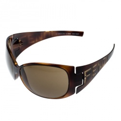 Pre Owned نظارة شمسية فندي شيلد FS388 ترتواز/ بني