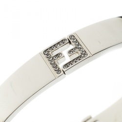 مملوكة مسبقًا سوار فندي فندستا كريستال فضي اللون M