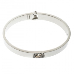 مملوكة مسبقًا سوار فندي فندستا كريستال فضي اللون M