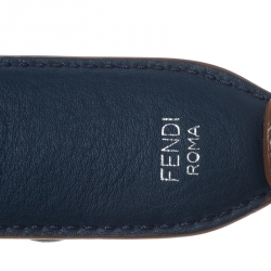 Pre Owned Fendi Multicolor Python and Leather Floral Applique Interchangeable Shoulder Strap