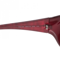 مملوكة مسبقًا Fendi Bordeaux/Burgundy Gradient FS5146 Rectangle Sunglasses