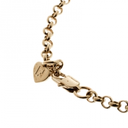 Pre Owned سوار فندي FF ايدينتيفيكيشن ذهبي وردي