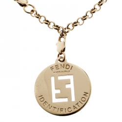 Pre Owned سوار فندي FF ايدينتيفيكيشن ذهبي وردي