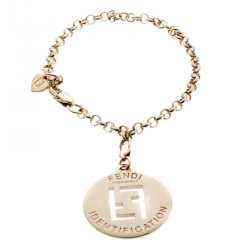 Pre Owned سوار فندي FF ايدينتيفيكيشن ذهبي وردي
