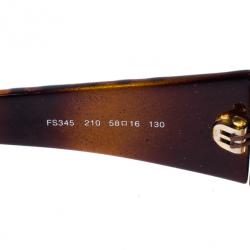 مملوكة مسبقًا Fendi Zucca Temple Sunglasses