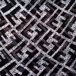 مملوكة مسبقًا Fendi Multicolor Leopard and Zucca Print Silk Scarf  