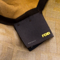 Pre Owned Fendi Multicolor Ombre Jacquard Silk Scarf