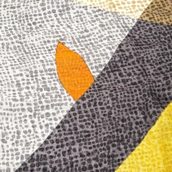 Pre Owned Fendi Multicolor Zucca Large Monster Eyes Print Scarf