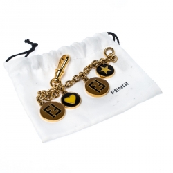 Pre Owned  سوار فندي دلاية نجمة وزوكا ذهبي اللون