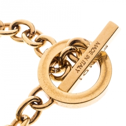 Pre Owned سوار فندي هارت ستار دلايات ذهبي اللون بسلسلة