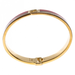 مملوكة مسبقًا سوار فندي فنديستا إيناميل لونين ذهبي